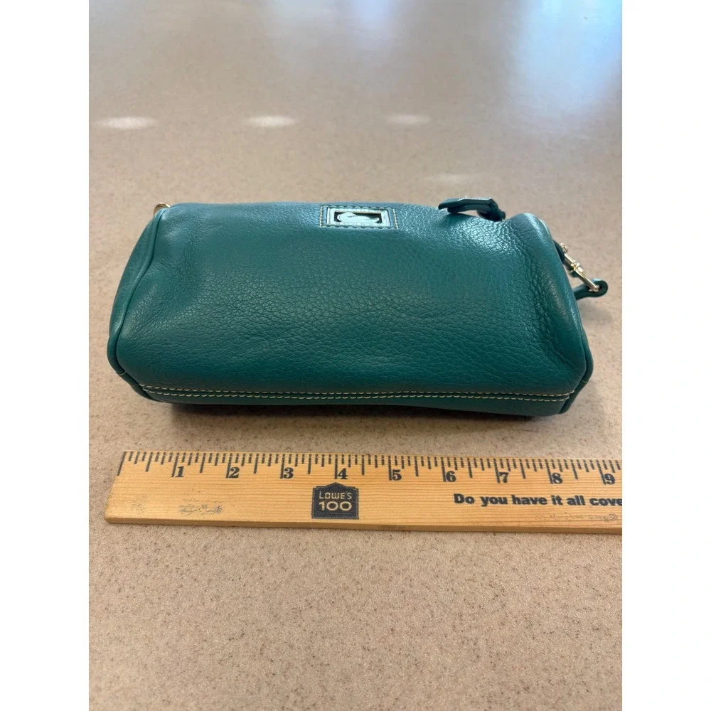 Dooney & Bourke‎ Small Barrel Shoulder Bag – Teal Pebbled Leather Y2K Mini Bag